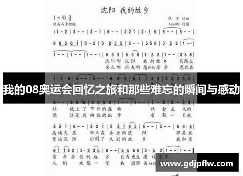 我的08奥运会回忆之旅和那些难忘的瞬间与感动